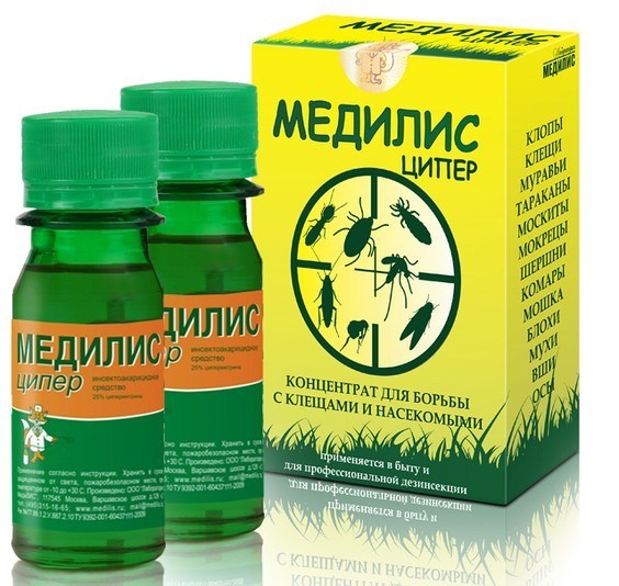 «Медилис Ципер» — концентрат против комаров для распыления